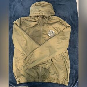 Brixton Olive Windbreaker Jacket (no tags, never worn)
